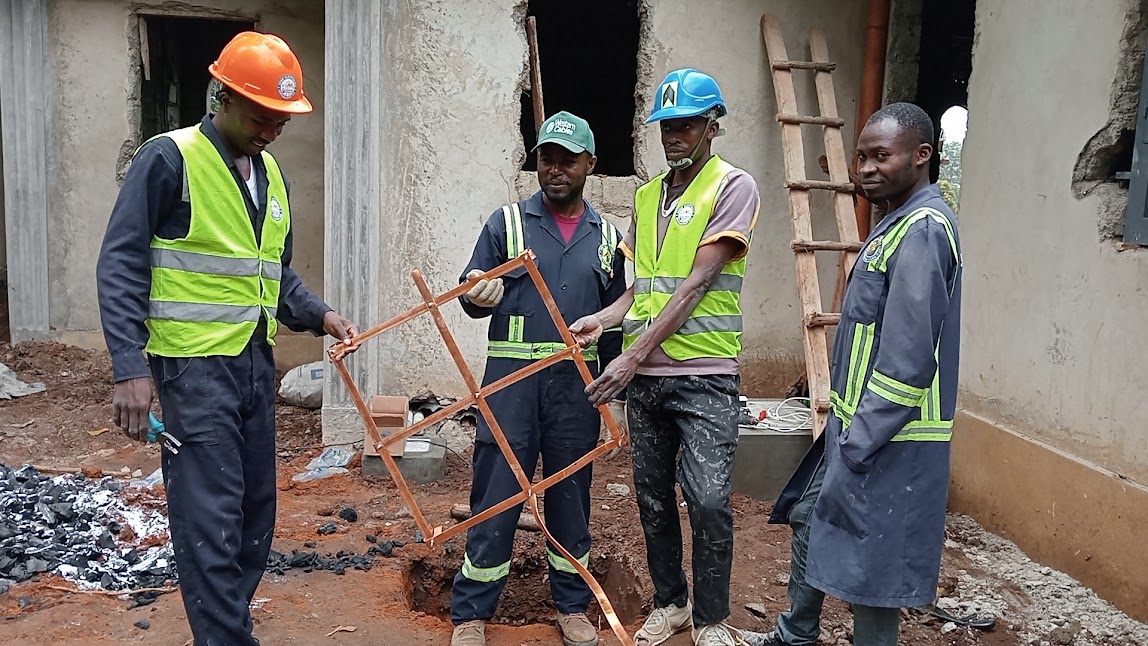 EARTH MAT INSTALLATION AT NGALASIA BUNGOMA COUNTY