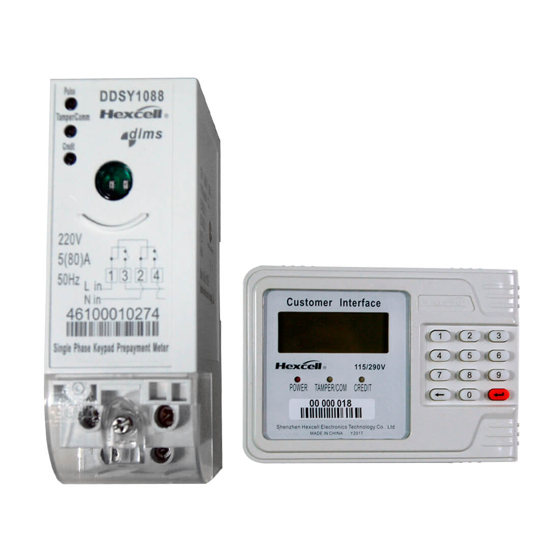 Single Phase Prepaid Split Sub Meter